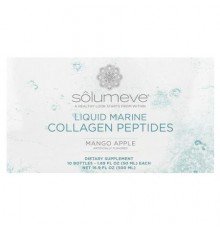 Solumeve, Liquid Marine Collagen Peptides, Mango Apple, 10 Bottles, 1.69 fl oz (50 ml) Each