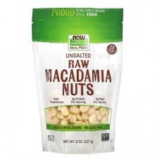 NOW Foods, Real Food, Raw Macadamia Nuts, Unsalted, 8 oz (227 g)