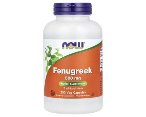 NOW Foods, Fenugreek, 500 mg, 250 Veg Capsules