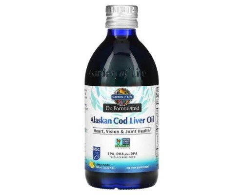 Garden of Life, Dr. Formulated, Alaskan Cod Liver Oil, Lemon, 13.52 fl oz (400 ml)