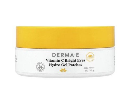 DERMA E, Vitamin C Bright Eyes Hydro Gel Patches, For All Skin Types, 60 Gel Patches