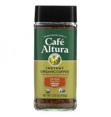 Cafe Altura, Instant Organic Coffee, Medium Roast, Freeze-Dried, 3.53 oz (100 g)
