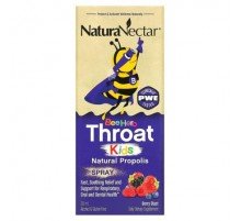 NaturaNectar, Bee Hero Throat Kids, Natural Propolis Spray, Berry Blast, 5 mg, 30 ml