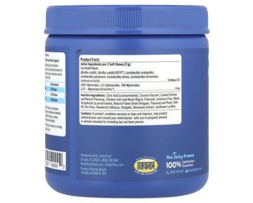 Zesty Paws, Senior Advanced Probiotic Bites™, For Dogs, Senior, Chicken, 90 Soft Chews, 11.1 oz (315 g)