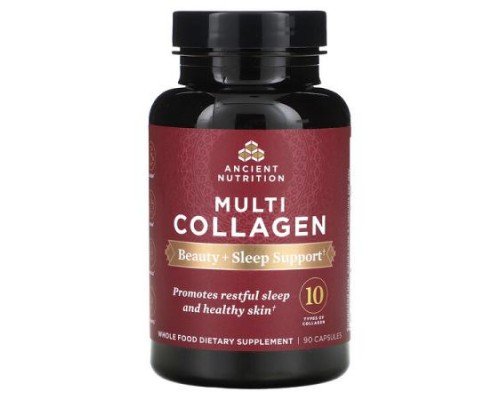 Ancient Nutrition, Multi Collagen, Beauty + Sleep Support, 90 Capsules