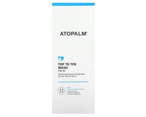 Atopalm, Top to Toe Wash, Moisturizing Shampoo & Body Wash, 10.1 fl oz (300 ml)