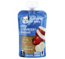 Gerber, Natural for Baby, 2nd Foods®, Apple, Strawberry, Banana, 3.5 oz (99 g)