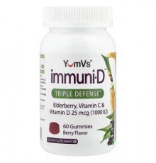 YumVs, Immuni-D™, Triple Defense, Berry, 60 Gummies