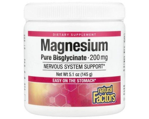 Natural Factors, Magnesium Pure Bisglycinate, 5.1 oz (145 g)