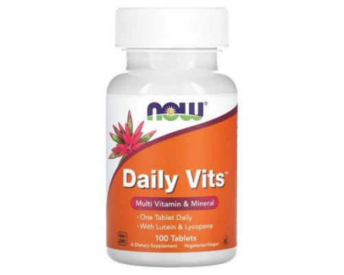 NOW Foods, Daily Vits, Multi Vitamin & Mineral, 100 Tablets