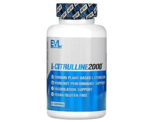EVLution Nutrition, L-Citrulline2000, 90 Veggie Capsules (666 mg per Capsule)