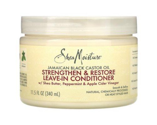 SheaMoisture, Jamaican Black Castor Oil, Strengthen & Restore Leave-In Conditioner, 11.5 fl oz (340 ml)
