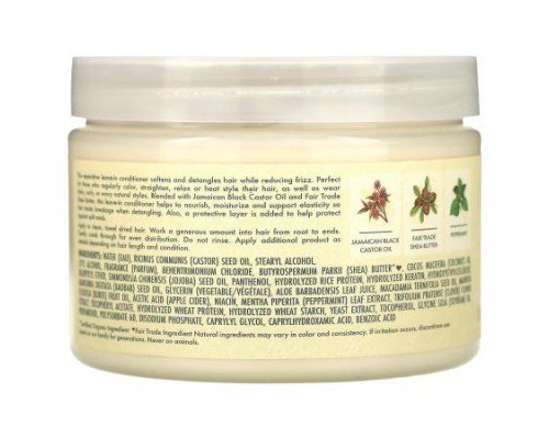 SheaMoisture, Jamaican Black Castor Oil, Strengthen & Restore Leave-In Conditioner, 11.5 fl oz (340 ml)