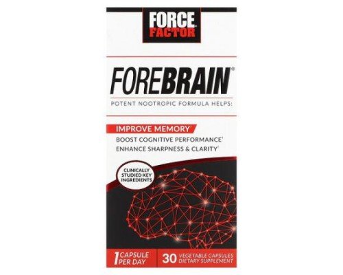 Force Factor, Forebrain, 30 Vegetable Capsules