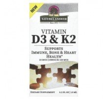 Nature's Answer, Vitamin D3 & K2, 0.5 fl oz (15 ml)