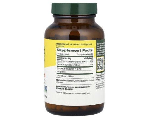 MegaFood, Vitamin D3 & K2, 120 Mini Capsules