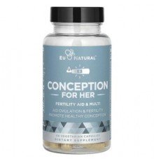 Eu Natural, Conception For Her, Fertility Aid & Multi, 60 Vegetarian Capsules