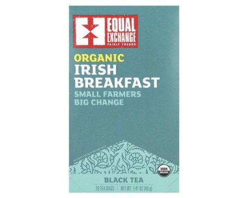 Equal Exchange, Organic Irish Breakfast, Black Tea, 20 Tea Bags, 1.41 oz (40 g)