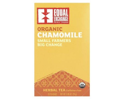 Equal Exchange, Organic Chamomile, Herbal Tea, Caffeine Free, 20 Tea Bags, 0.85 oz (24 g)