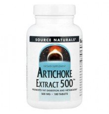 Source Naturals, Artichoke Extract 500™, 180 Tablets