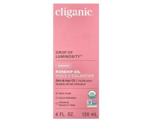 Cliganic, Organic Rosehip Oil, 4 fl oz (120 ml)