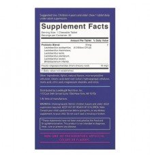 LoveBug Probiotics, Kids Probiotics, 4+ Years, Berry, 10 Billion CFU, 30 Chewable Tablets