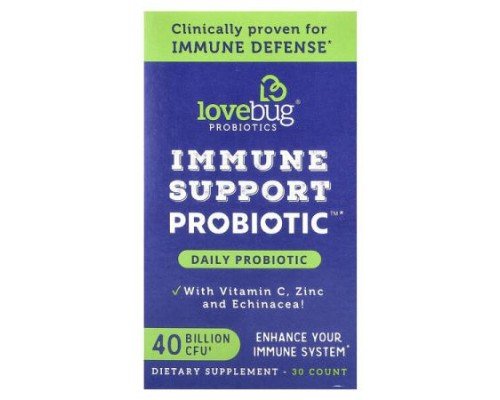 LoveBug Probiotics, Immune Support Probiotic™, Daily Probiotic, 40 Billion CFU, 30 Count