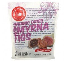Made in Nature, Organic Dried Smyrna Figs, Sun-Dried, Unsulfured, 1 lb (454 g)