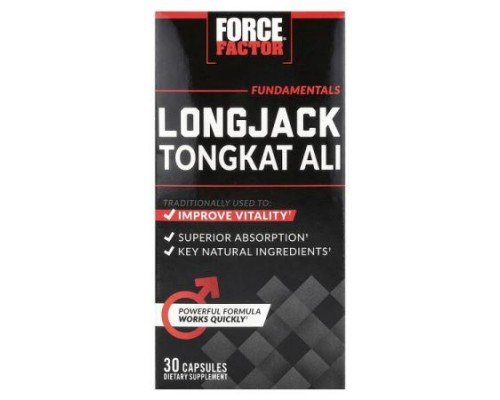 Force Factor, Longjack Tongkat Ali, 30 Capsules