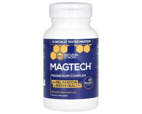 Natural Stacks, MagTech®, Magnesium Complex, 90 Vegetarian Capsules (66.6 mg per Capsule)