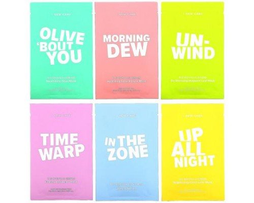 I Dew Care, Let's Get Sheet Faced, 14 Day Beauty Sheet Mask Set, 14 Sheets, 0.67 fl oz (20 ml) Each
