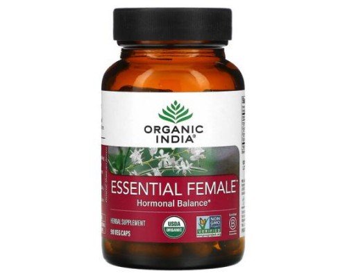 Organic India, Essential Female, Hormonal Balance, 90 Veg Caps