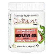 Sufficient C, Glutenizer® Force+, Kiwi Strawberry, 63 g