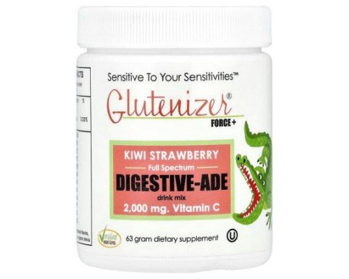 Sufficient C, Glutenizer® Force+, Kiwi Strawberry, 63 g