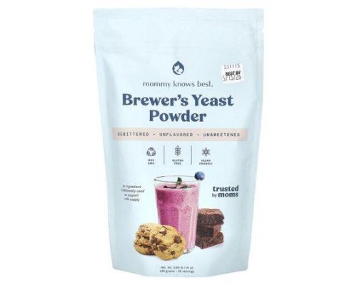 Mommy Knows Best, Brewer's Yeast Powder, Unflavored, 0.94 lb (15 oz)
