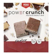 BNRG, Power Crunch® Protein Energy Bar, S'mores, 12 Bars, 1.4 oz (40 g) Each