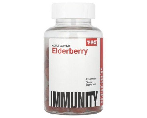 T-RQ, Elderberry, Immunity, Lemon Raspberry, 60 Gummies