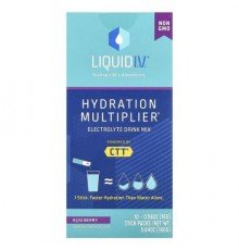 Liquid I.V., Hydration Multiplier, Electrolyte Drink Mix, Acai Berry,  10 Stick Packs, 0.56 oz (16 g) Each