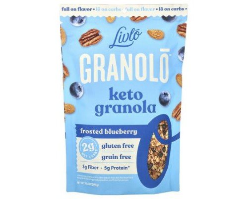 Livlo, Granolo, Keto Granola, Frosted Blueberry, 10.5 oz (298 g)