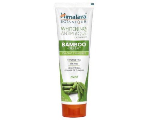 Himalaya, Whitening Antiplaque Toothpaste, Bamboo + Sea Salt, Mint, 4 oz ( 113 g)