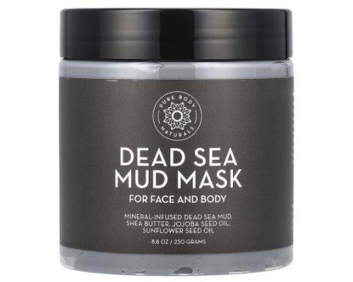 Pure Body Naturals, Dead Sea Mud Beauty Mask, 8.8 oz (250 g)