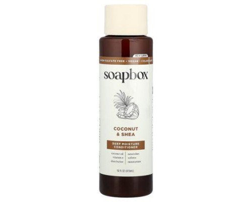 Soapbox, Deep Moisture Conditioner, Coconut & Shea, 16 fl oz (473 ml)