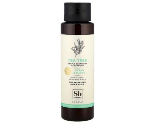 Soapbox, Tea Tree Deeply Cleansing Shampoo, Clean & Purify, 16 fl oz (473 ml)