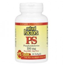 Natural Factors, PS, Phosphatidylserine, 100 mg, 30 Softgels