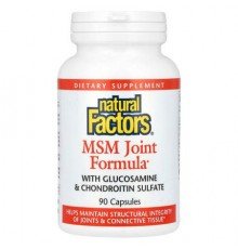Natural Factors, MSM Joint Formula with Glucosamine & Chondroitin Sulfate, 90 Capsules