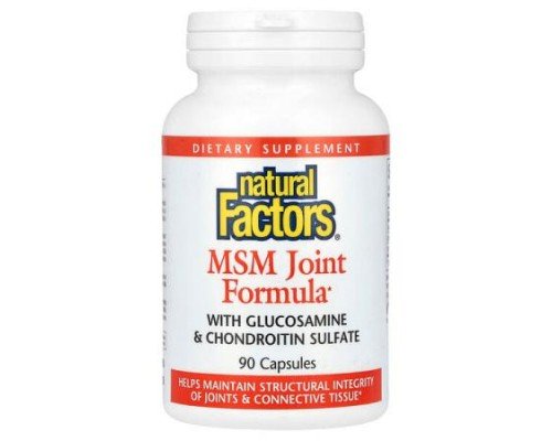 Natural Factors, MSM Joint Formula with Glucosamine & Chondroitin Sulfate, 90 Capsules