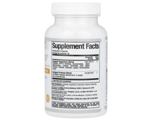Arthur Andrew Medical, Devigest ADS, Advanced Digestive Support,  90 Capsules
