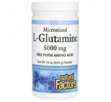 Natural Factors, Micronized L-Glutamine Powder, 16 oz (454 g)