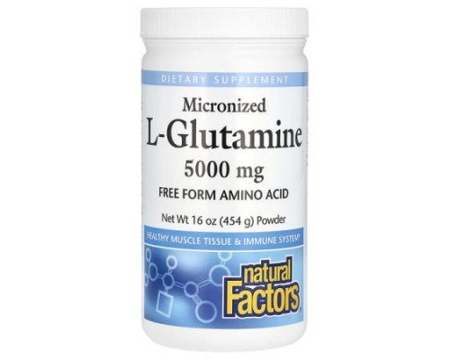 Natural Factors, Micronized L-Glutamine Powder, 16 oz (454 g)