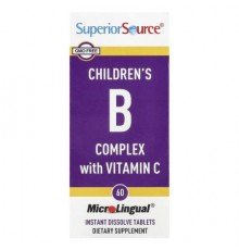 Superior Source, Children's B Complex with Vitamin C, 60 MicroLingual Instant Dissolve Tablets